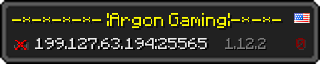 Userbar 320x64 in minecraft style for 199.127.63.194:25565