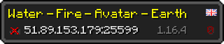 Userbar 320x64 in Minecraft-Stil für den Server 51.89.153.179:25599