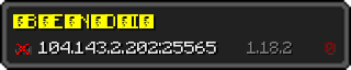 Userbar 320x64 in minecraft style for 104.143.2.202:25565