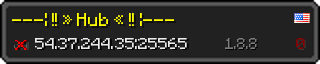 Userbar 320x64 in Minecraft-Stil für den Server 54.37.244.35:25565