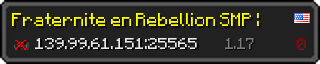 Userbar 320x64 in Minecraft-Stil für den Server 139.99.61.151:25565