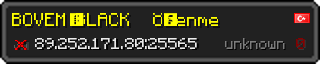 Userbar 320x64 in minecraft style for 89.252.171.80:25565