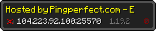 Userbar 320x64 in minecraft style for 104.223.92.100:25570