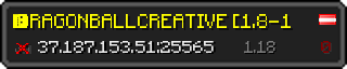 Userbar 320x64 in Minecraft-Stil für den Server 37.187.153.51:25565