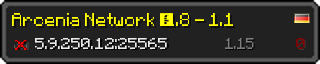 Userbar 320x64 in minecraft style for 5.9.250.12:25565