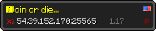 Userbar 320x64 in minecraft style for 54.39.152.170:25565