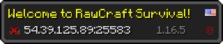Userbar 320x64 in Minecraft-Stil für den Server 54.39.125.89:25583