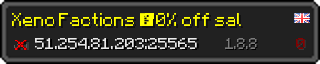 Userbar 320x64 in minecraft style for 51.254.81.203:25565