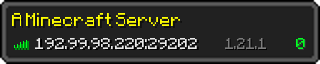 Userbar 320x64 in Minecraft-Stil für den Server 192.99.98.220:29202