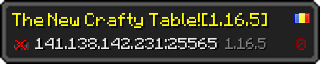 Userbar 320x64 in Minecraft-Stil für den Server 141.138.142.231:25565