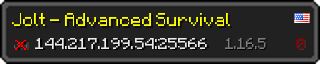 Userbar 320x64 in Minecraft-Stil für den Server 144.217.199.54:25566