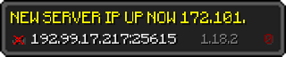 Userbar 320x64 in minecraft style for 192.99.17.217:25615