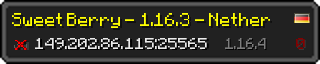 Userbar 320x64 in minecraft style for 149.202.86.115:25565