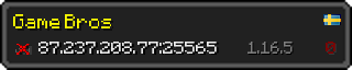 Userbar 320x64 in minecraft style for 87.237.208.77:25565