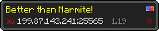Userbar 320x64 in minecraft style for 199.87.143.241:25565