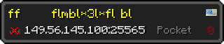 Userbar 320x64 in minecraft style for 149.56.145.100:25565