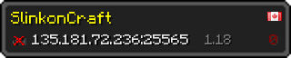 Userbar 320x64 in minecraft style for 135.181.72.236:25565