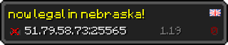 Userbar 320x64 in Minecraft-Stil für den Server 51.79.58.73:25565