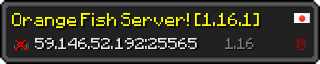 Userbar 320x64 in Minecraft-Stil für den Server 59.146.52.192:25565