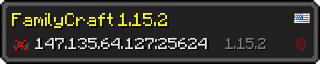 Userbar 320x64 in minecraft style for 147.135.64.127:25624