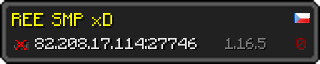 Userbar 320x64 in Minecraft-Stil für den Server 82.208.17.114:27746