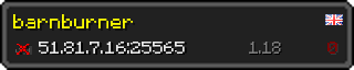 Userbar 320x64 in minecraft style for 51.81.7.16:25565