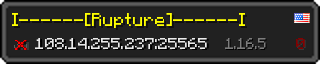 Userbar 320x64 in Minecraft-Stil für den Server 108.14.255.237:25565