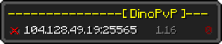 Userbar 320x64 in Minecraft-Stil für den Server 104.128.49.19:25565