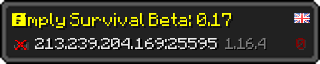 Userbar 320x64 in Minecraft-Stil für den Server 213.239.204.169:25595