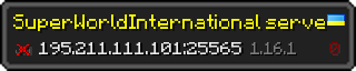 Userbar 320x64 in Minecraft-Stil für den Server 195.211.111.101:25565