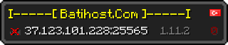 Userbar 320x64 in Minecraft-Stil für den Server 37.123.101.228:25565