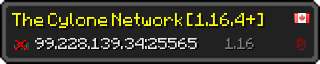 Userbar 320x64 in minecraft style for 99.228.139.34:25565