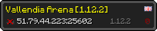 Userbar 320x64 in Minecraft-Stil für den Server 51.79.44.223:25602