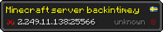 Userbar 320x64 in minecraft style for 2.249.11.138:25566