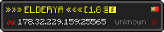 Userbar 320x64 in minecraft style for 178.32.229.159:25565