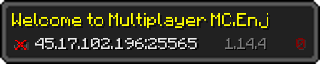 Userbar 320x64 in Minecraft-Stil für den Server 45.17.102.196:25565