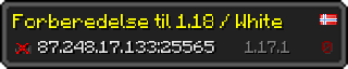 Userbar 320x64 in Minecraft-Stil für den Server 87.248.17.133:25565