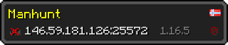 Userbar 320x64 in minecraft style for 146.59.181.126:25572