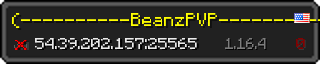 Userbar 320x64 in minecraft style for 54.39.202.157:25565