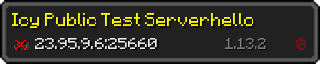 Userbar 320x64 in Minecraft-Stil für den Server 23.95.9.6:25660