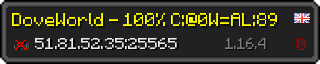 Userbar 320x64 in minecraft style for 51.81.52.35:25565