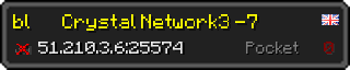 Userbar 320x64 in minecraft style for 51.210.3.6:25574