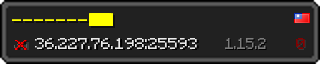 Userbar 320x64 in Minecraft-Stil für den Server 36.227.76.198:25593