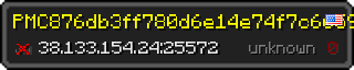 Userbar 320x64 in minecraft style for 38.133.154.24:25572