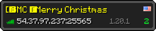 Userbar 320x64 in Minecraft-Stil für den Server 54.37.97.237:25565