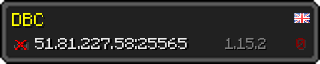 Userbar 320x64 in Minecraft-Stil für den Server 51.81.227.58:25565