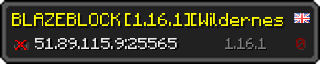 Userbar 320x64 in minecraft style for 51.89.115.9:25565