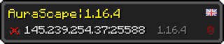 Userbar 320x64 in minecraft style for 145.239.254.37:25588