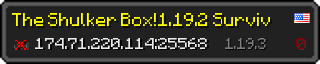 Userbar 320x64 in minecraft style for 174.71.220.114:25568