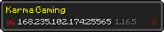 Userbar 320x64 in minecraft style for 168.235.102.174:25565